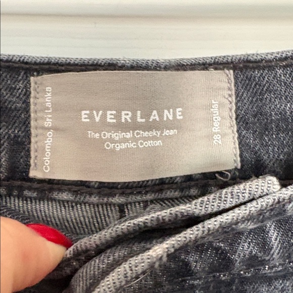 Everlane The Original Cheeky Jeans Black Size 28 - Picture 4 of 6